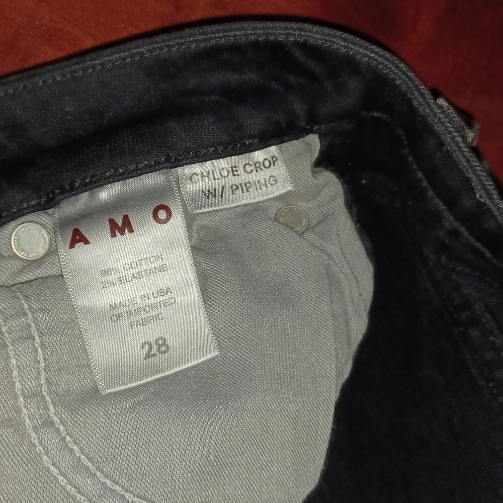 AMO Jeans size 28 black - Picture 6 of 7